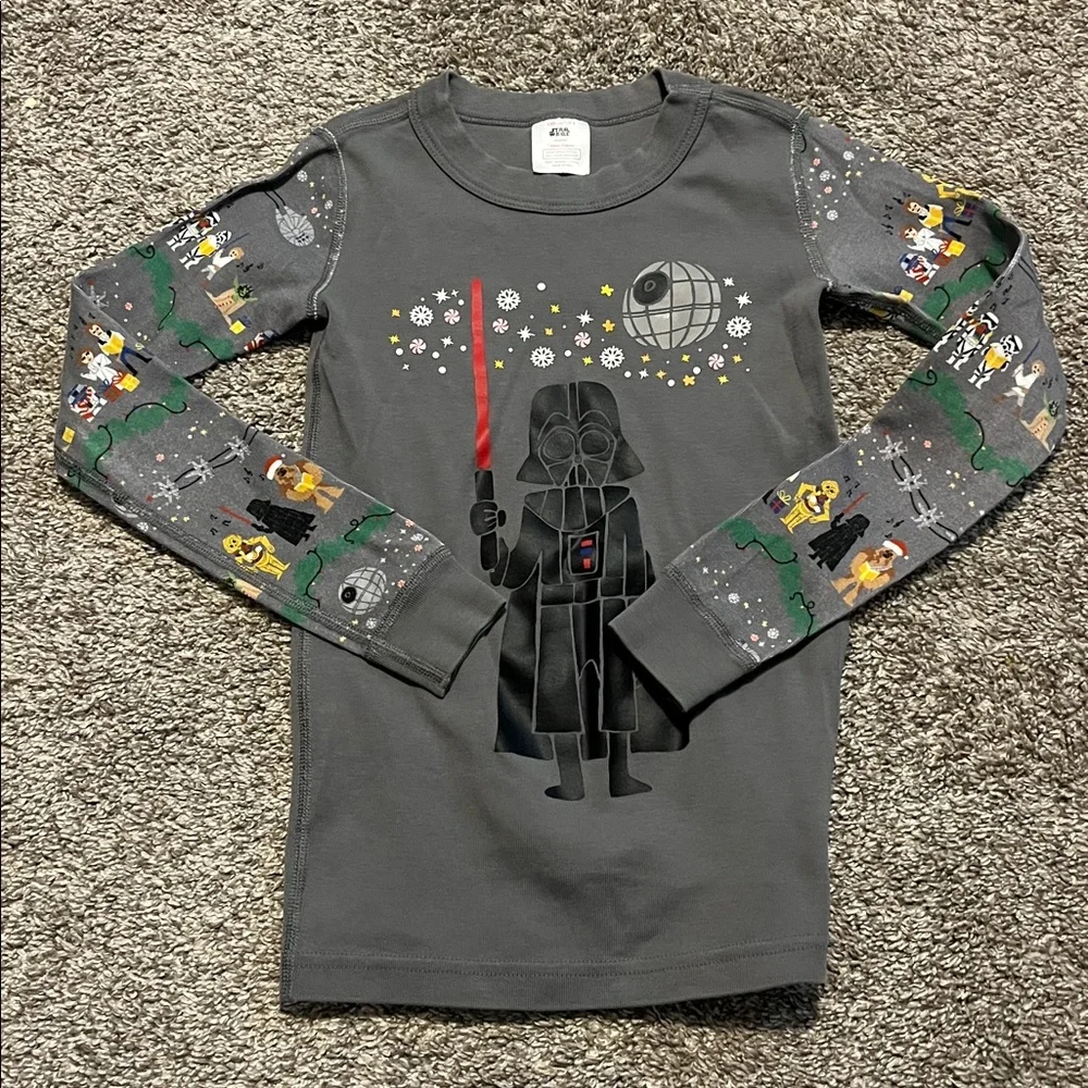 Hanna Andersson Kids‎ Gray Star Wars Two Piece Pajamas Size 8